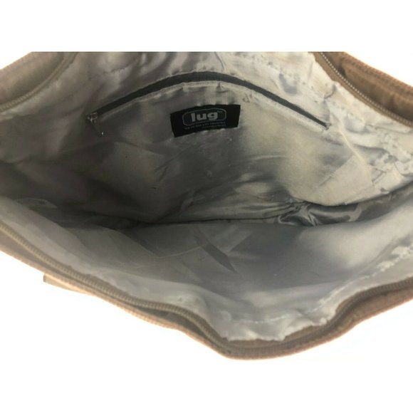 Lug Cross Body Purse Bag Tote Brown Light Weight T - Picture 5 of 6